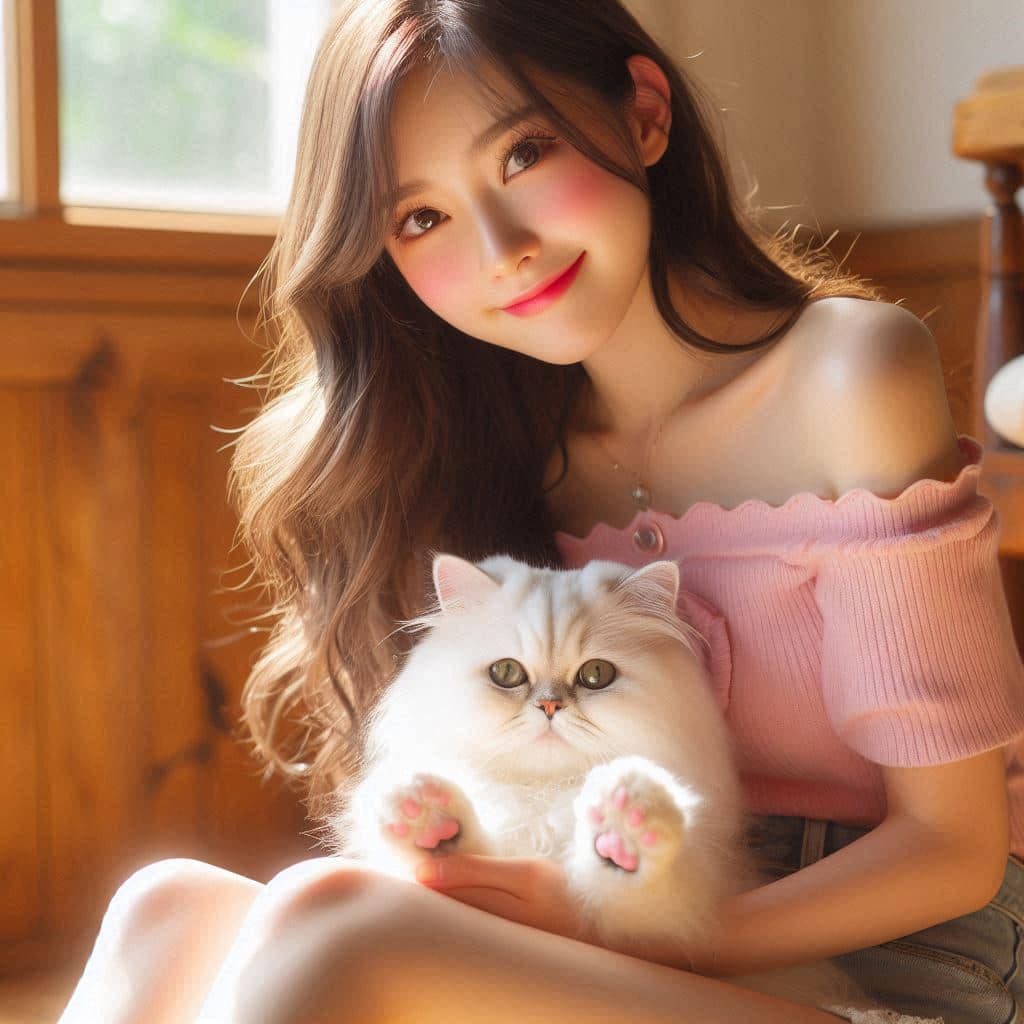 Can't resist the little pink kitten pad