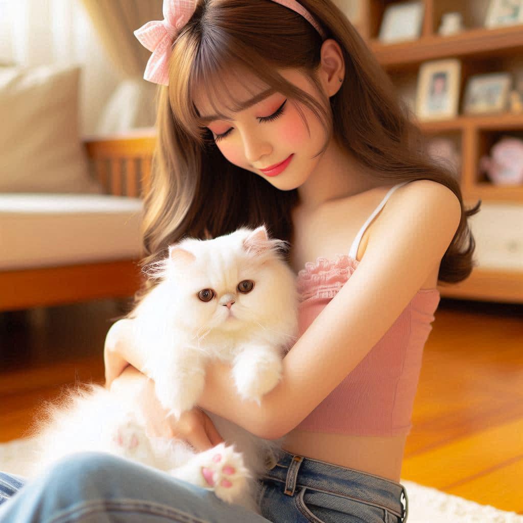 Can't resist the little pink kitten pad