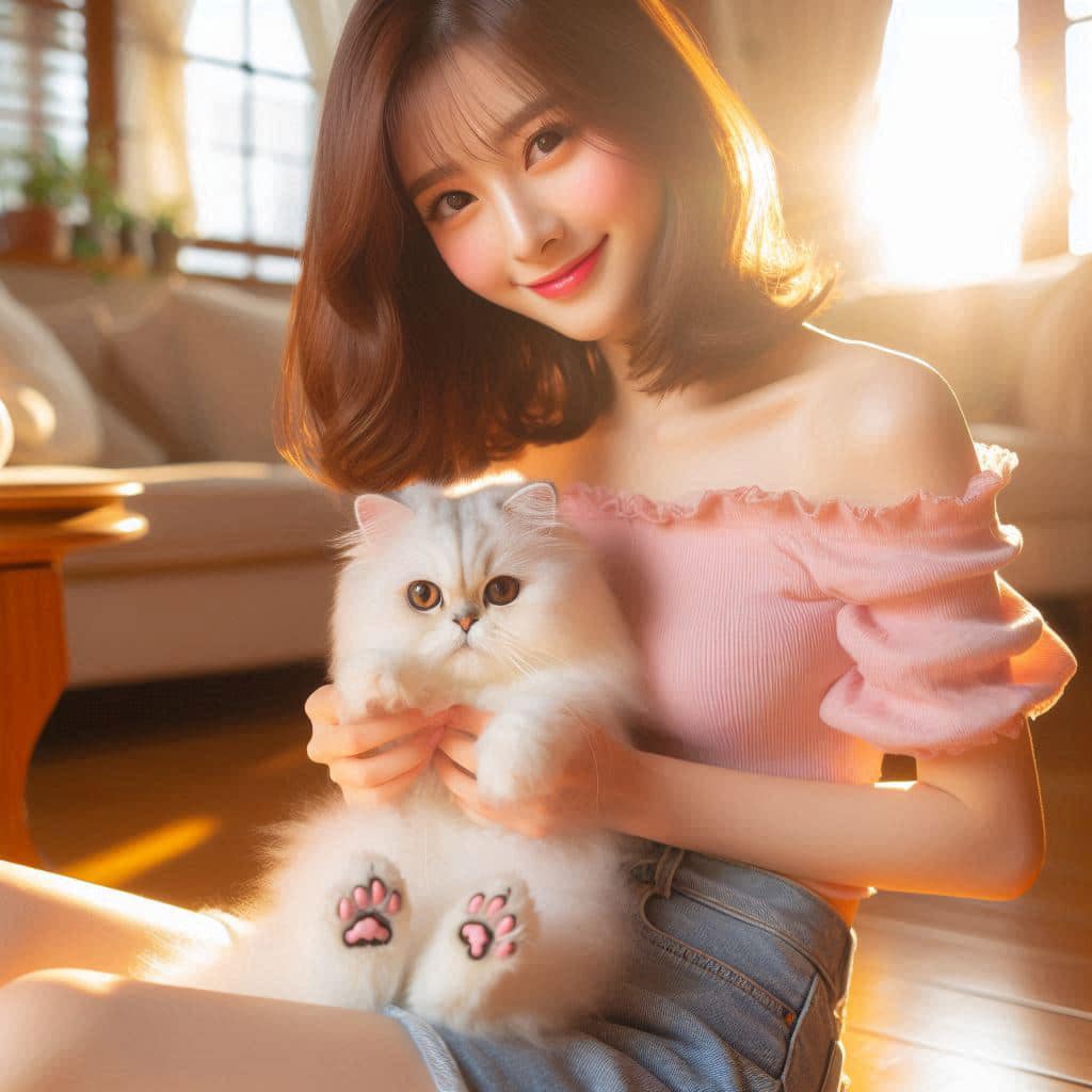 Can't resist the little pink kitten pad