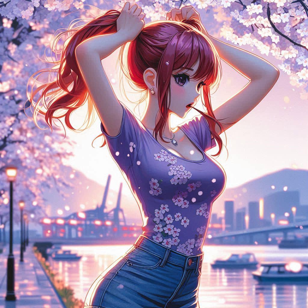I heard that lifting hair. The action of tying the ponytail will discharge. It is heartwarming.