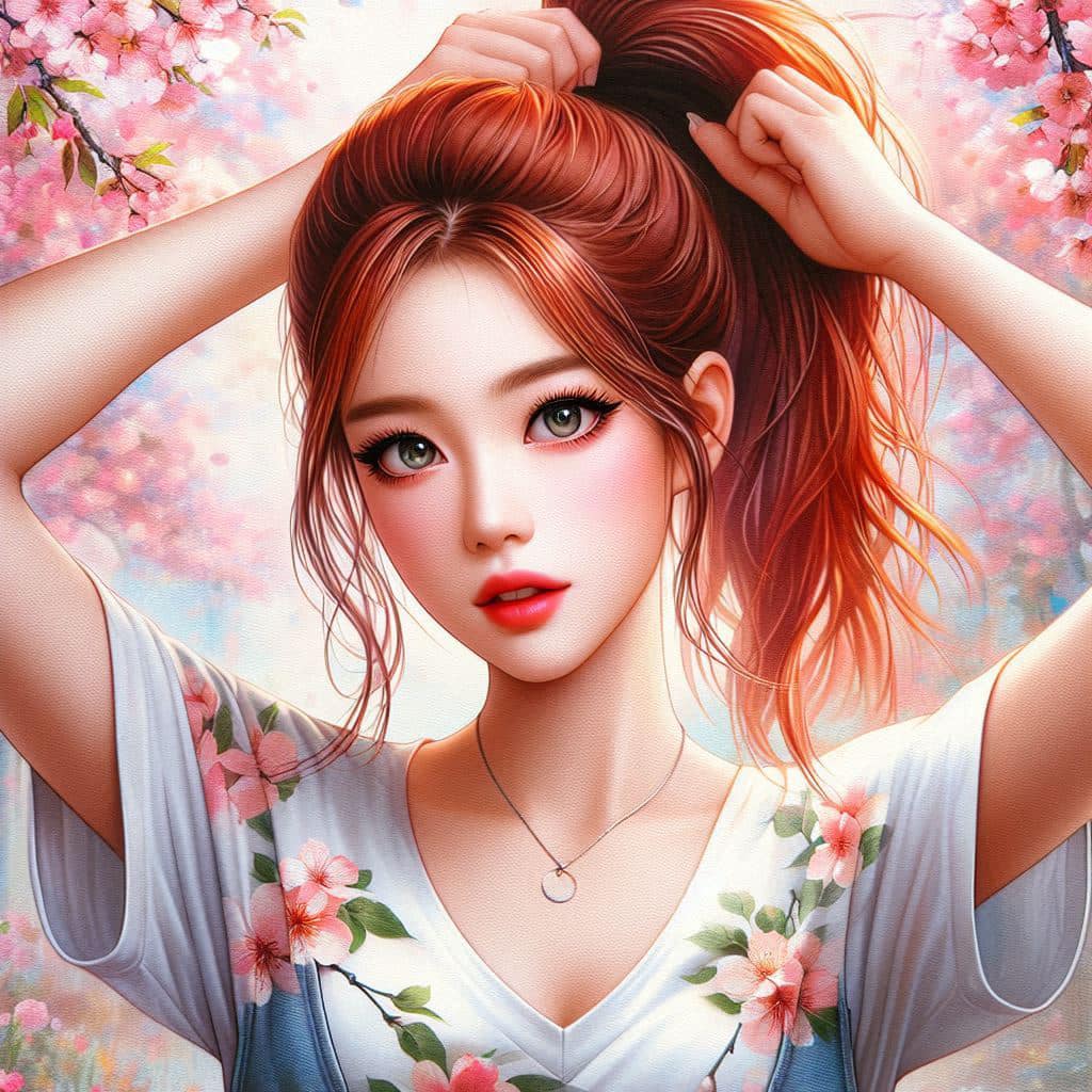 I heard that lifting hair. The action of tying the ponytail will discharge. It is heartwarming.