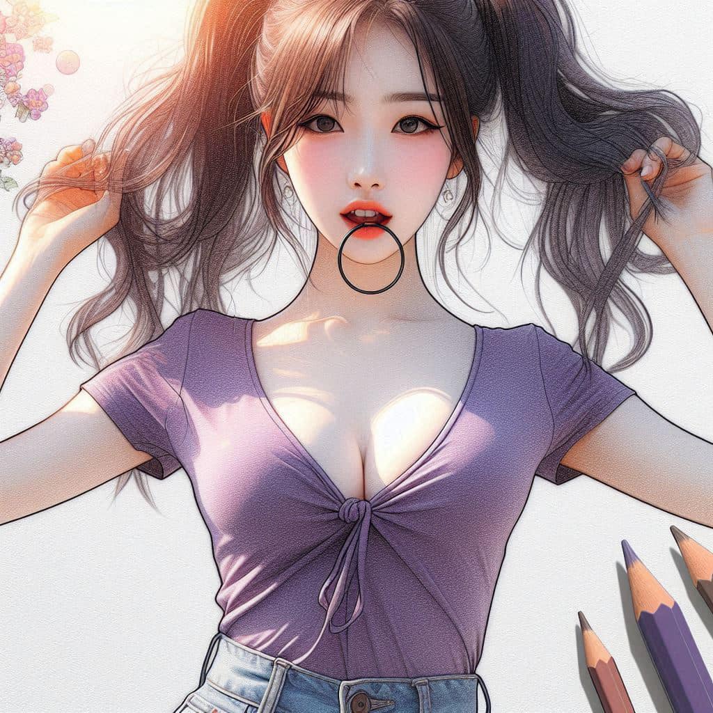 I heard that lifting hair. The action of tying the ponytail will discharge. It is heartwarming.