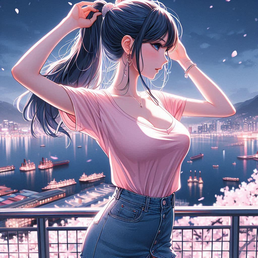I heard that lifting hair. The action of tying the ponytail will discharge. It is heartwarming.