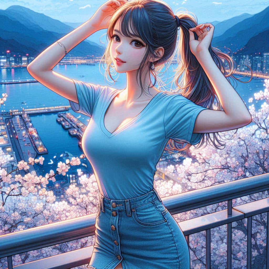 I heard that lifting hair. The action of tying the ponytail will discharge. It is heartwarming.