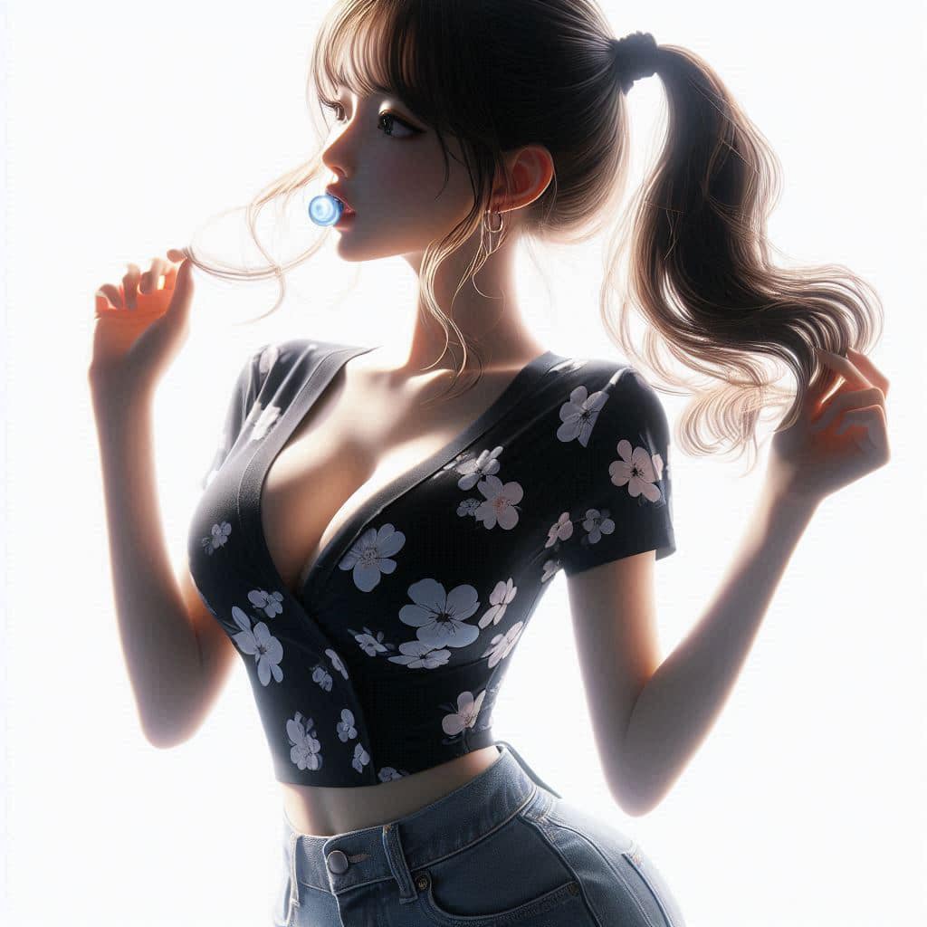 I heard that lifting hair. The action of tying the ponytail will discharge. It is heartwarming.