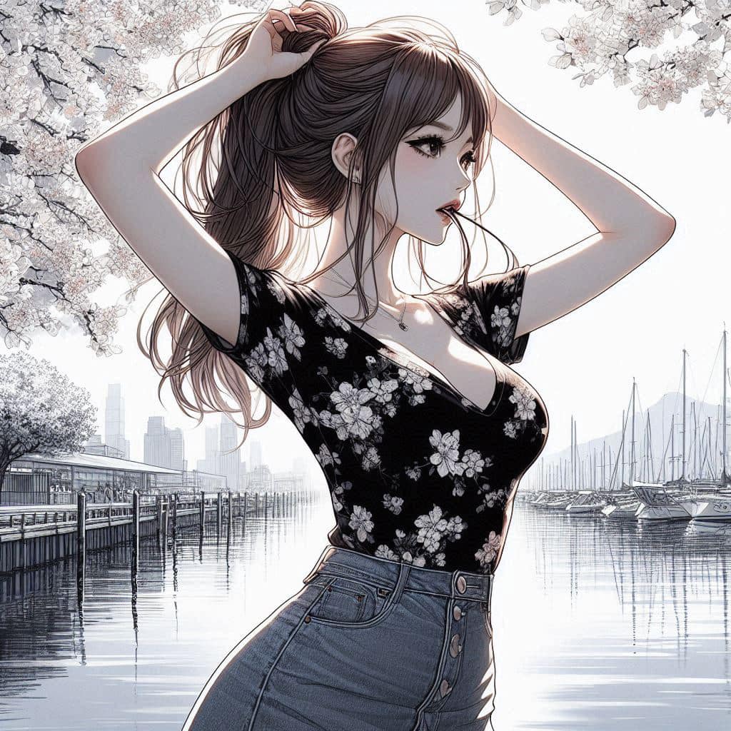 I heard that lifting hair. The action of tying the ponytail will discharge. It is heartwarming.