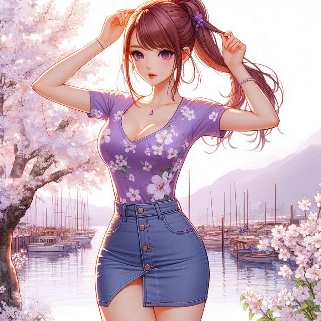 I heard that lifting hair. The action of tying the ponytail will discharge. It is heartwarming.