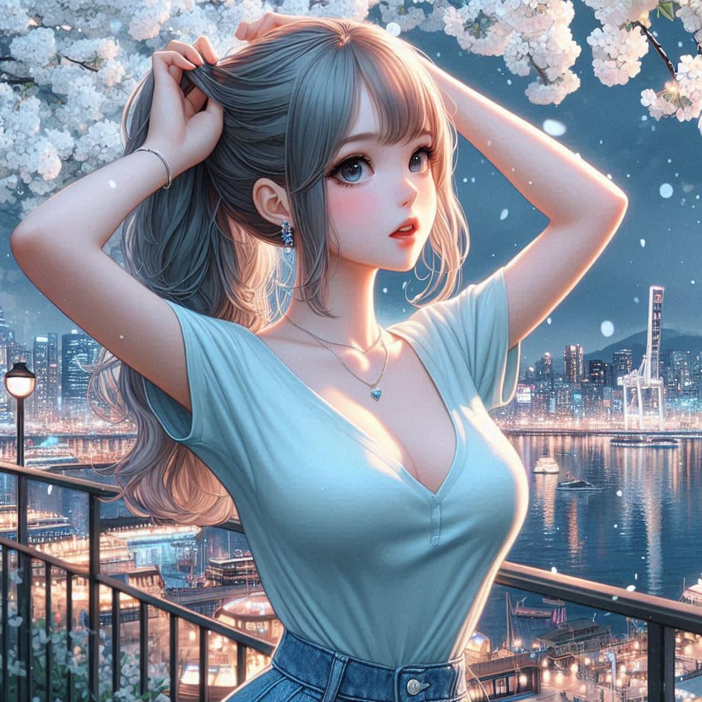 I heard that lifting hair. The action of tying the ponytail will discharge. It is heartwarming.