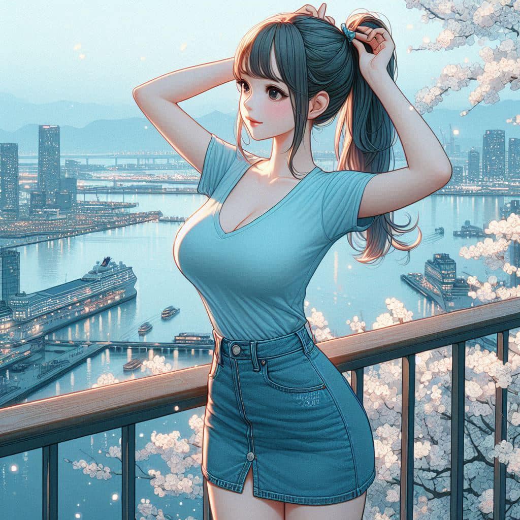 I heard that lifting hair. The action of tying the ponytail will discharge. It is heartwarming.