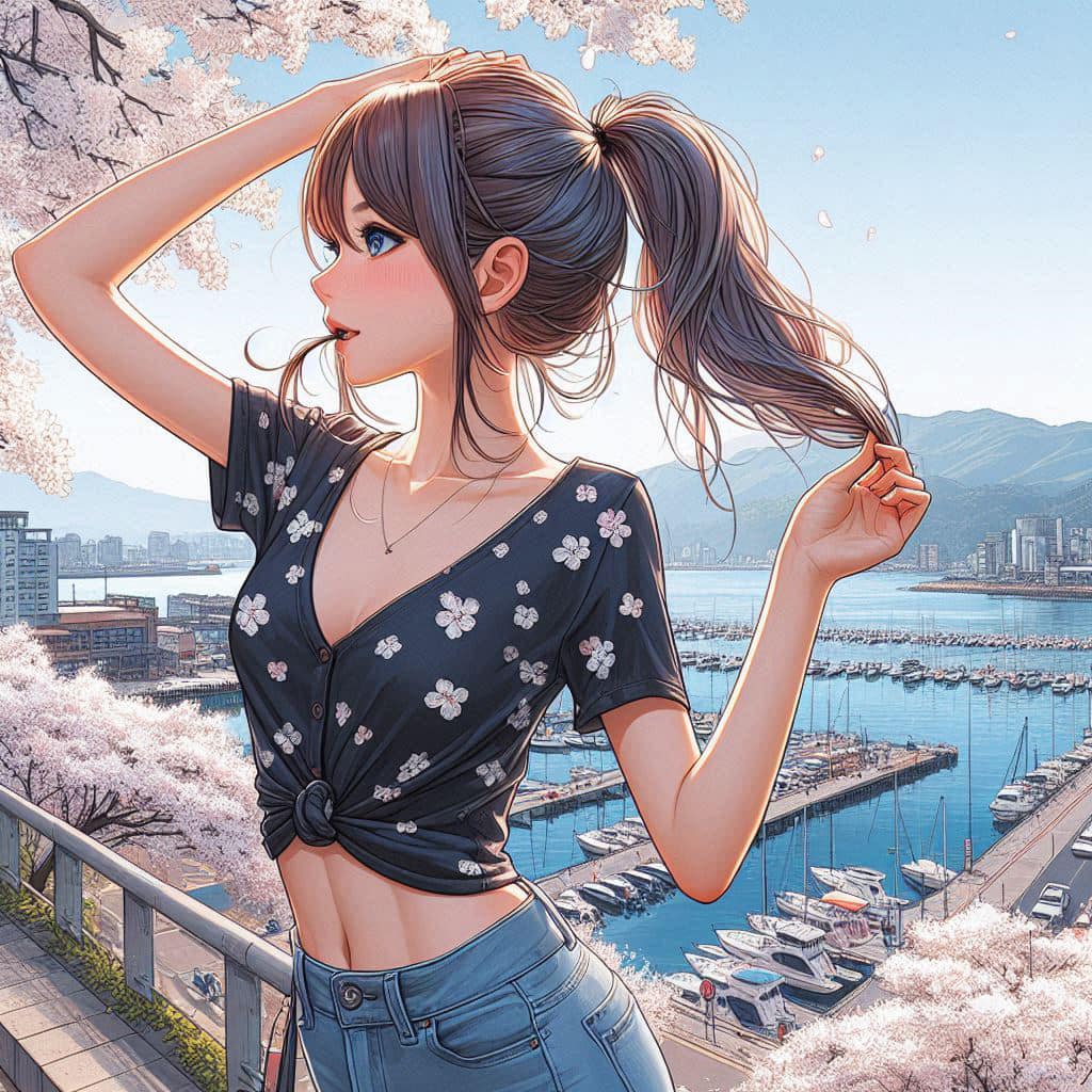 I heard that lifting hair. The action of tying the ponytail will discharge. It is heartwarming.