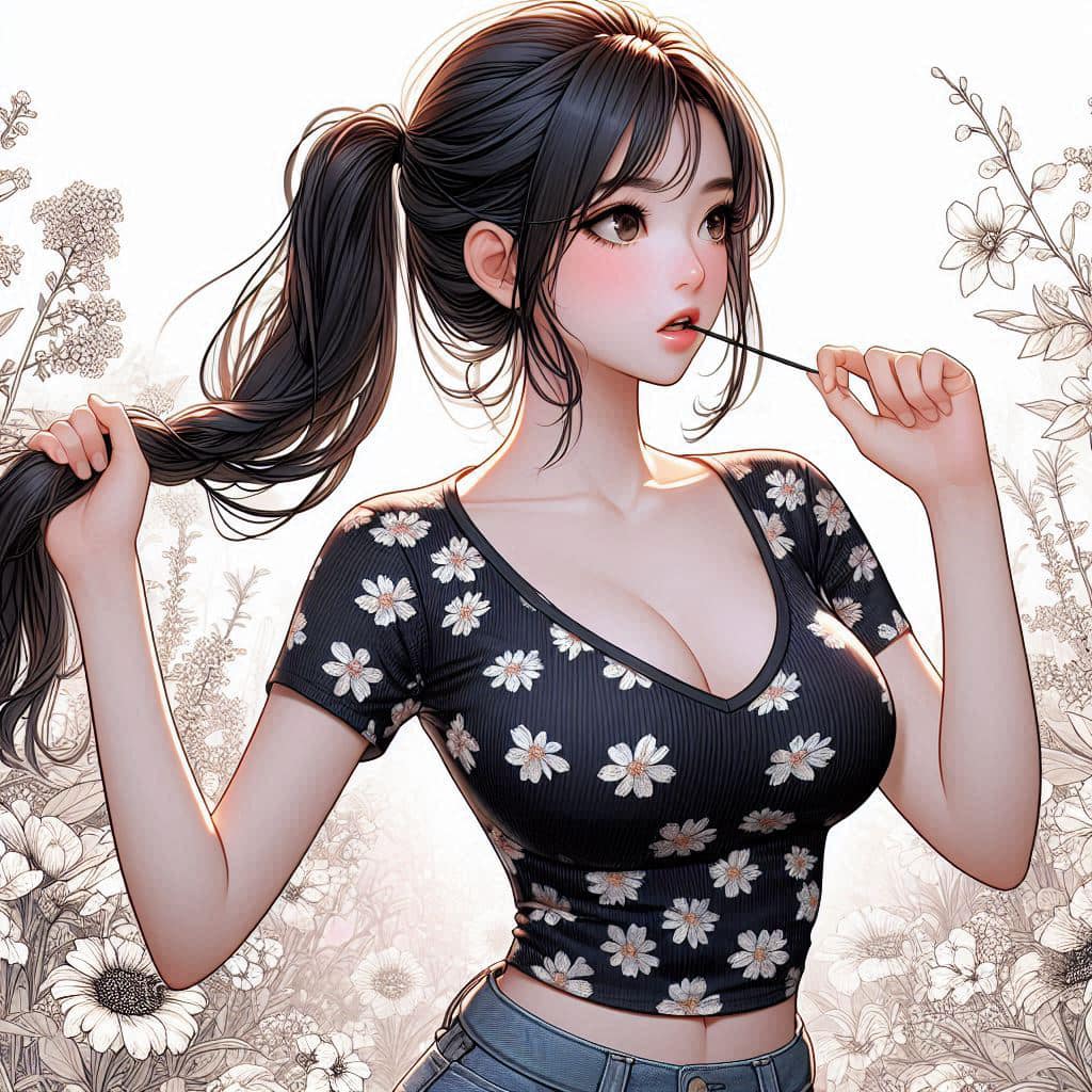 I heard that lifting hair. The action of tying the ponytail will discharge. It is heartwarming.