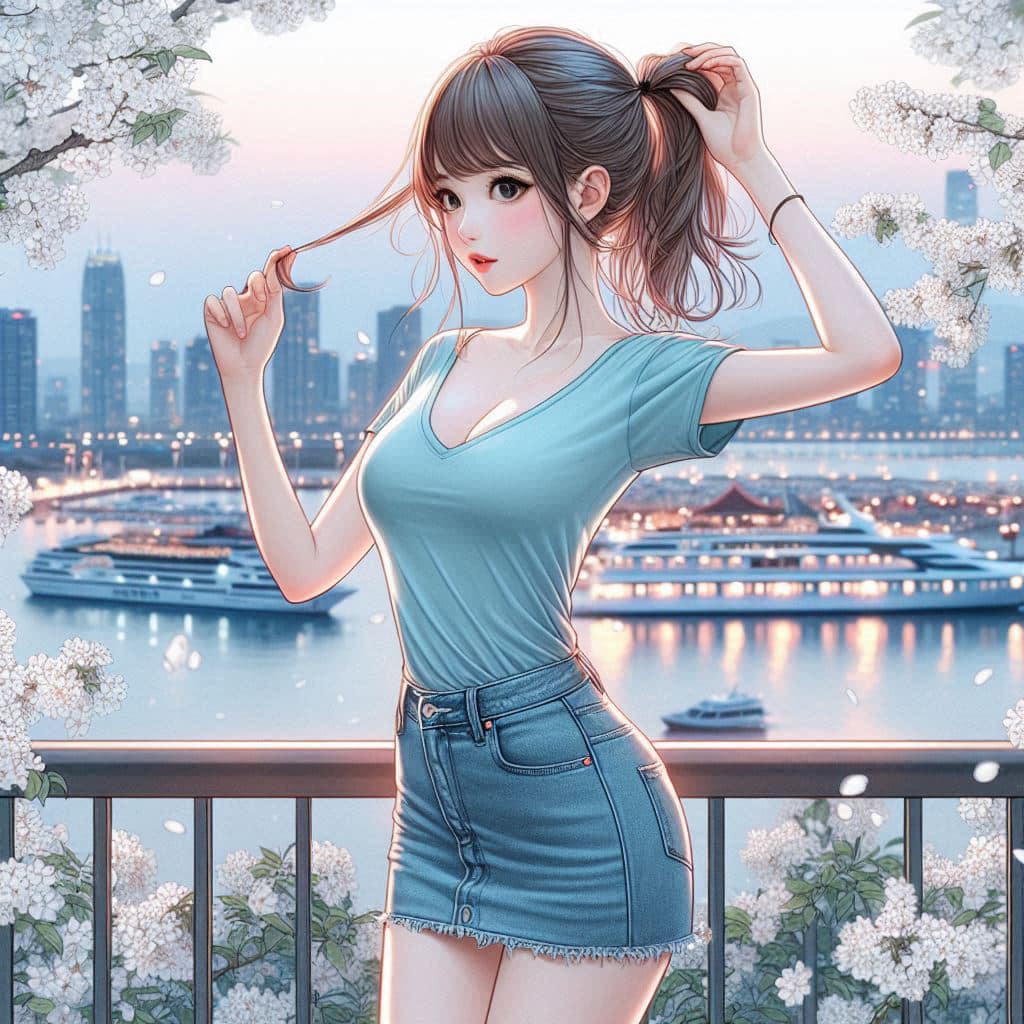 I heard that lifting hair. The action of tying the ponytail will discharge. It is heartwarming.