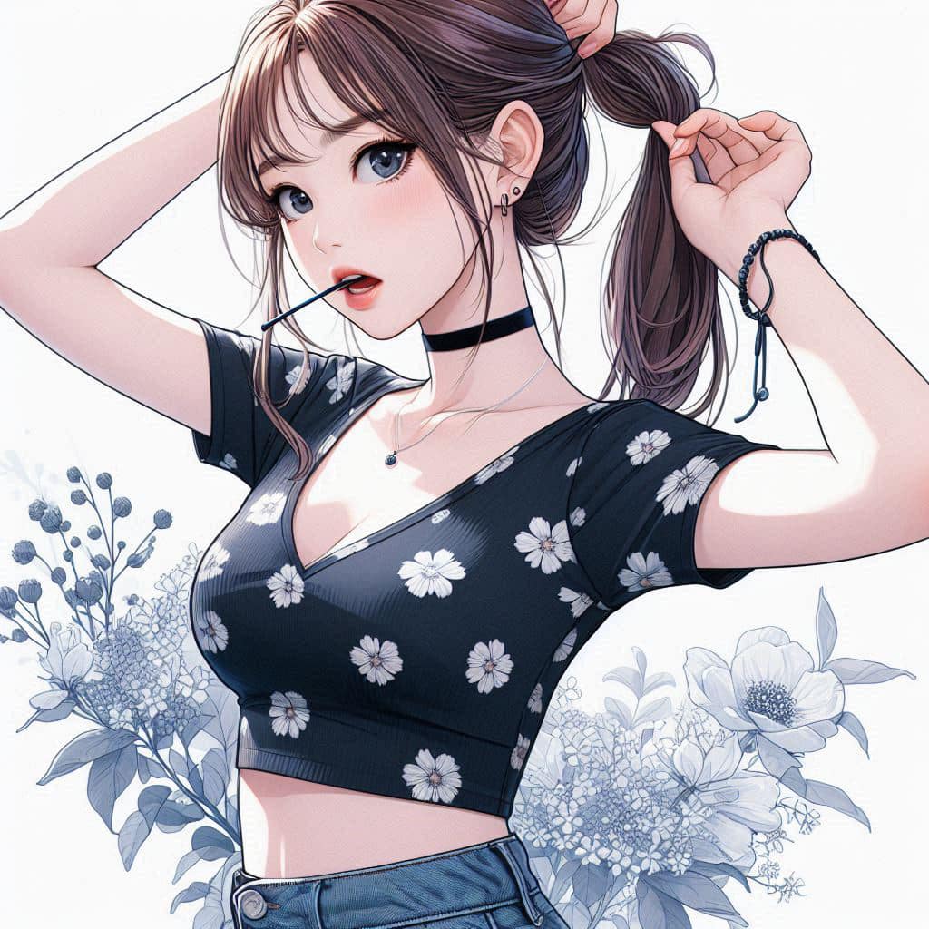 I heard that lifting hair. The action of tying the ponytail will discharge. It is heartwarming.