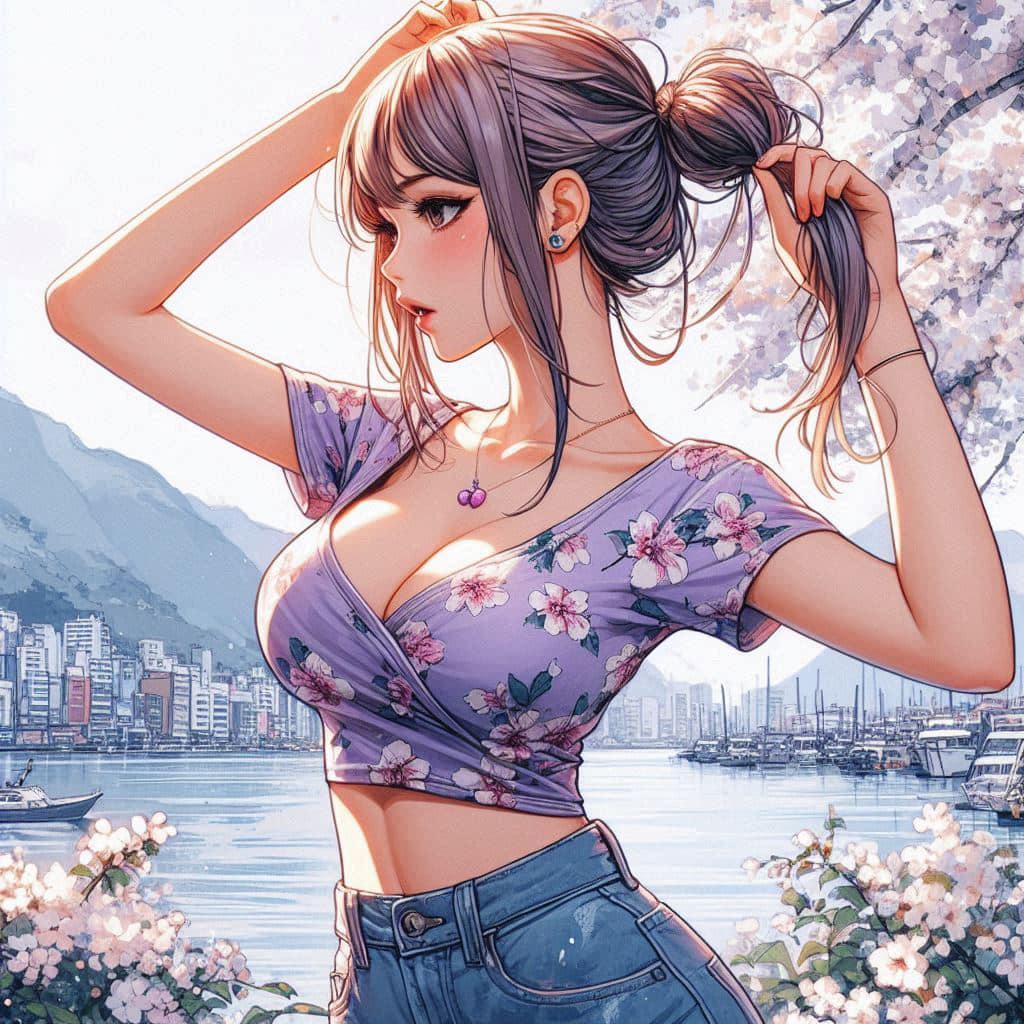 I heard that lifting hair. The action of tying the ponytail will discharge. It is heartwarming.