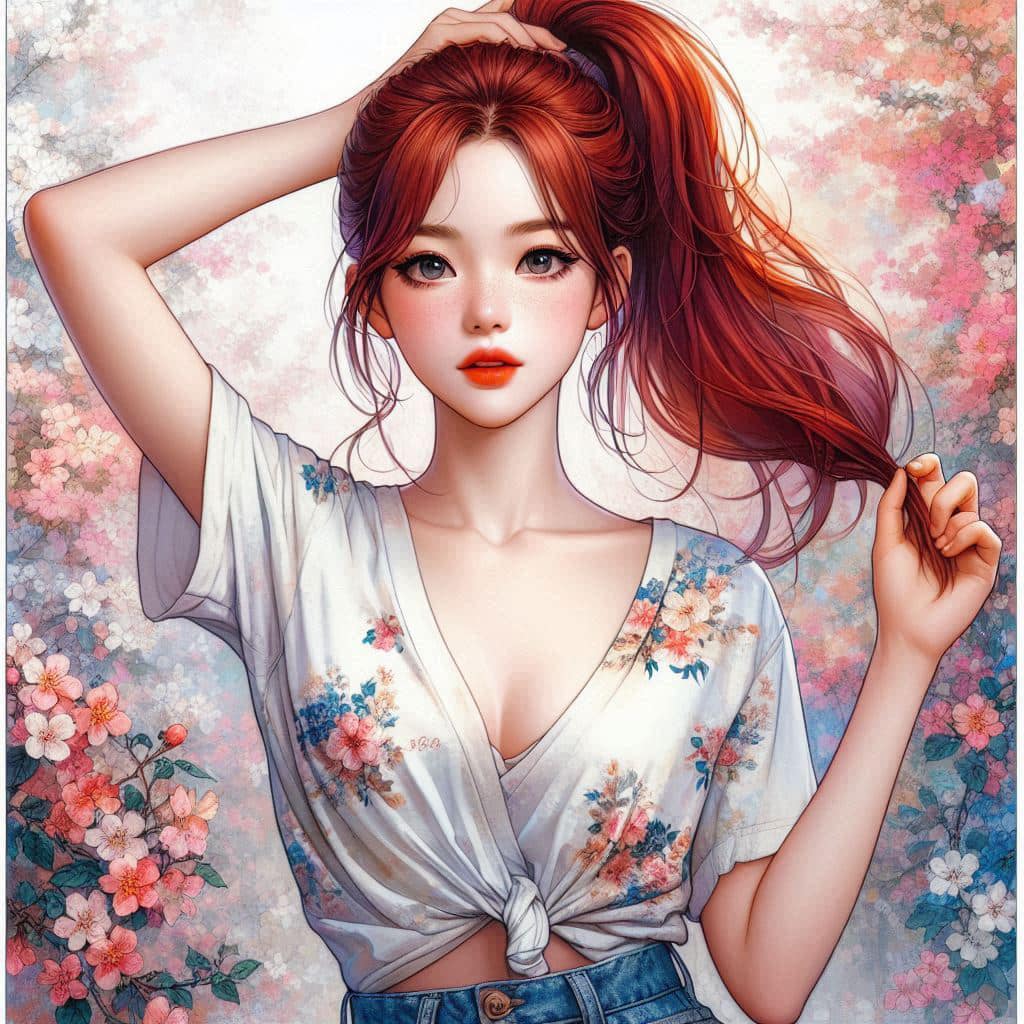 I heard that lifting hair. The action of tying the ponytail will discharge. It is heartwarming.