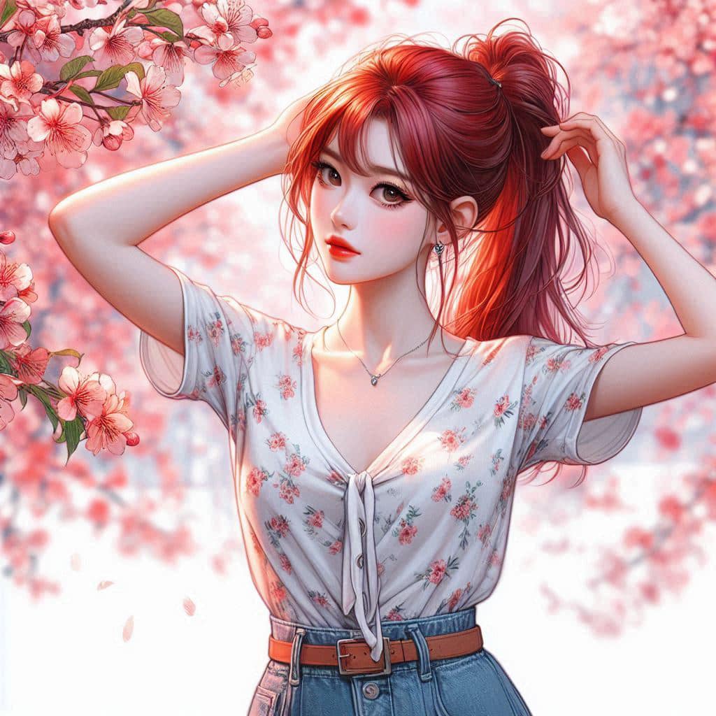 I heard that lifting hair. The action of tying the ponytail will discharge. It is heartwarming.