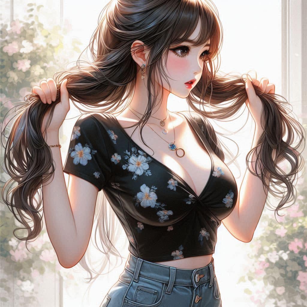 I heard that lifting hair. The action of tying the ponytail will discharge. It is heartwarming.