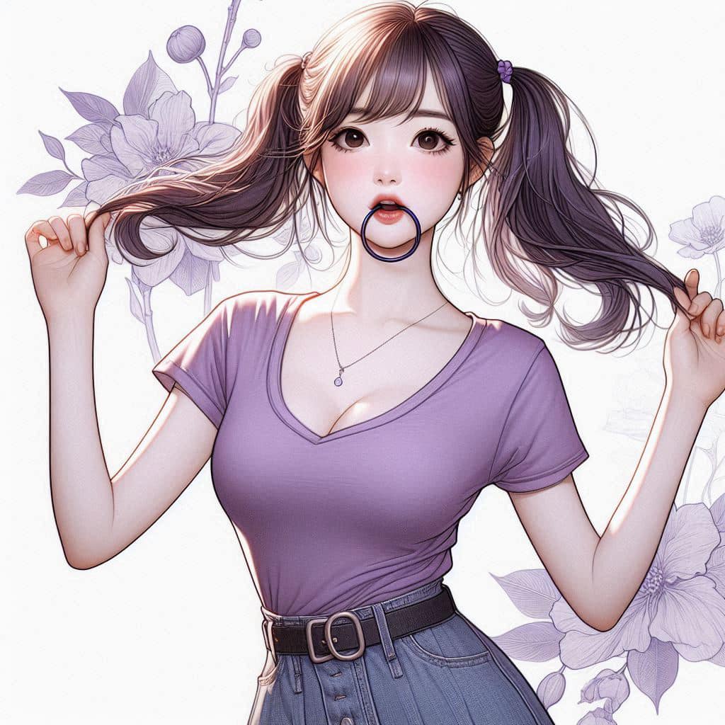 I heard that lifting hair. The action of tying the ponytail will discharge. It is heartwarming.