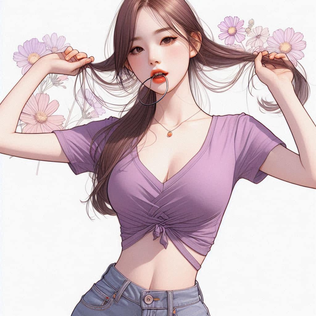 I heard that lifting hair. The action of tying the ponytail will discharge. It is heartwarming.