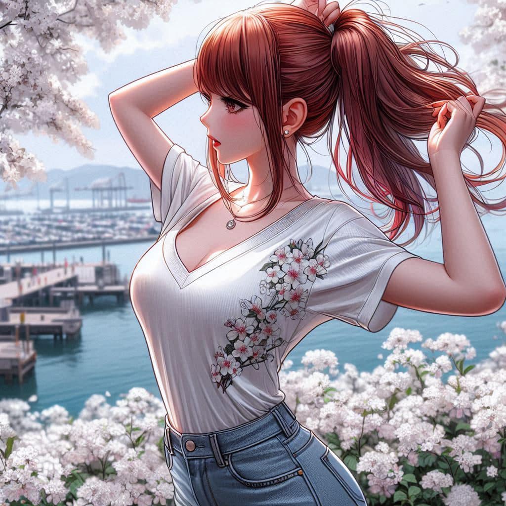 I heard that lifting hair. The action of tying the ponytail will discharge. It is heartwarming.