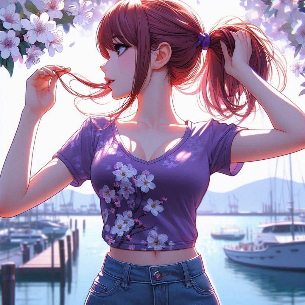 I heard that lifting hair. The action of tying the ponytail will discharge. It is heartwarming.