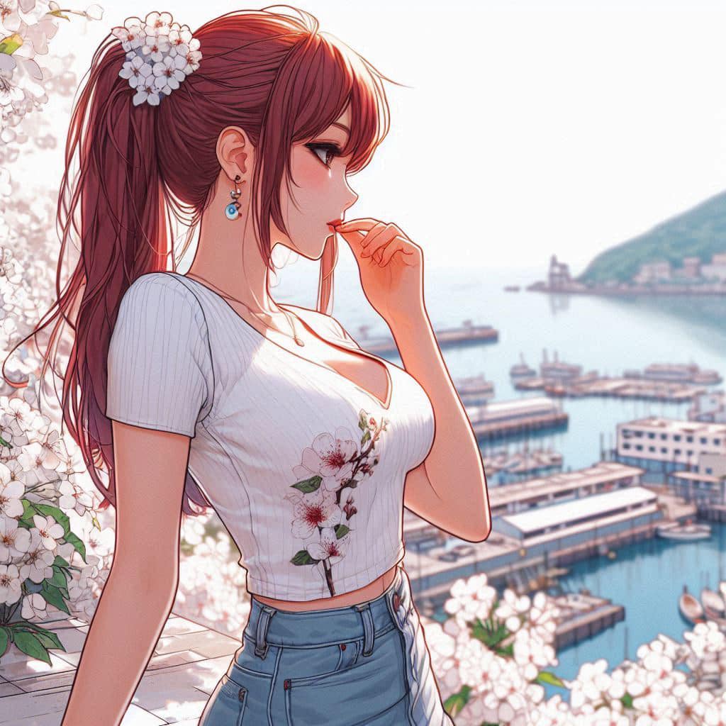 I heard that lifting hair. The action of tying the ponytail will discharge. It is heartwarming.