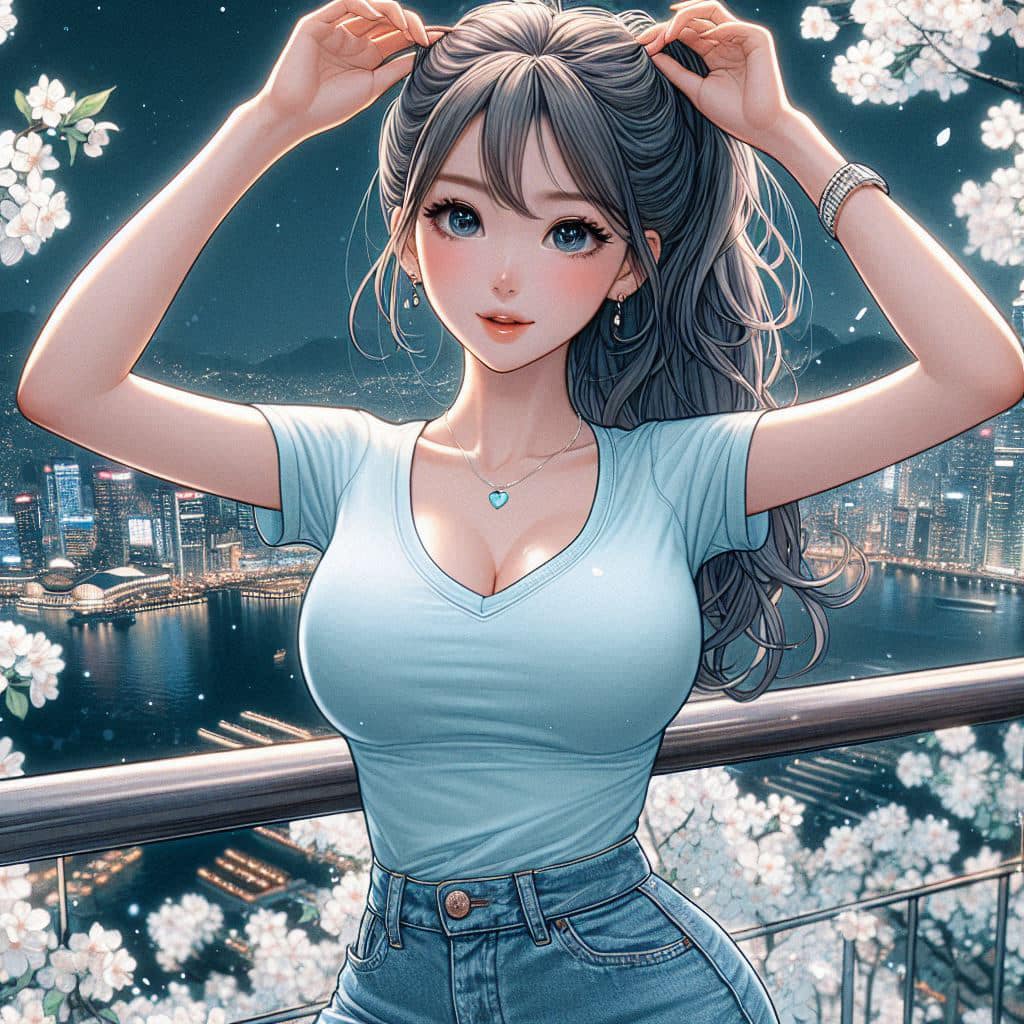 I heard that lifting hair. The action of tying the ponytail will discharge. It is heartwarming.