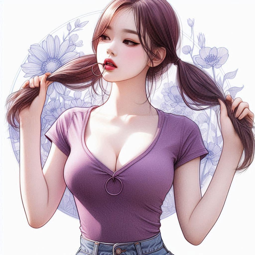 I heard that lifting hair. The action of tying the ponytail will discharge. It is heartwarming.