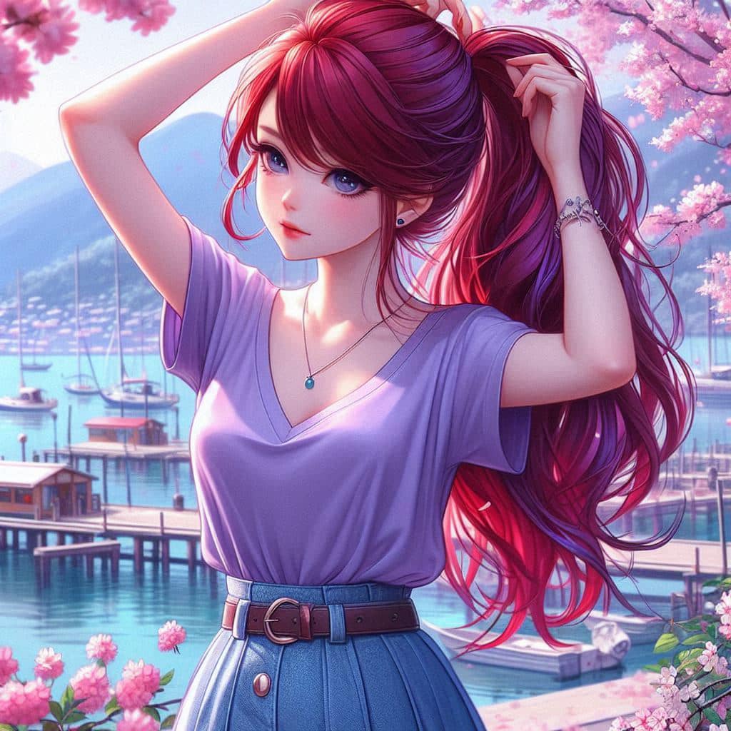 I heard that lifting hair. The action of tying the ponytail will discharge. It is heartwarming.