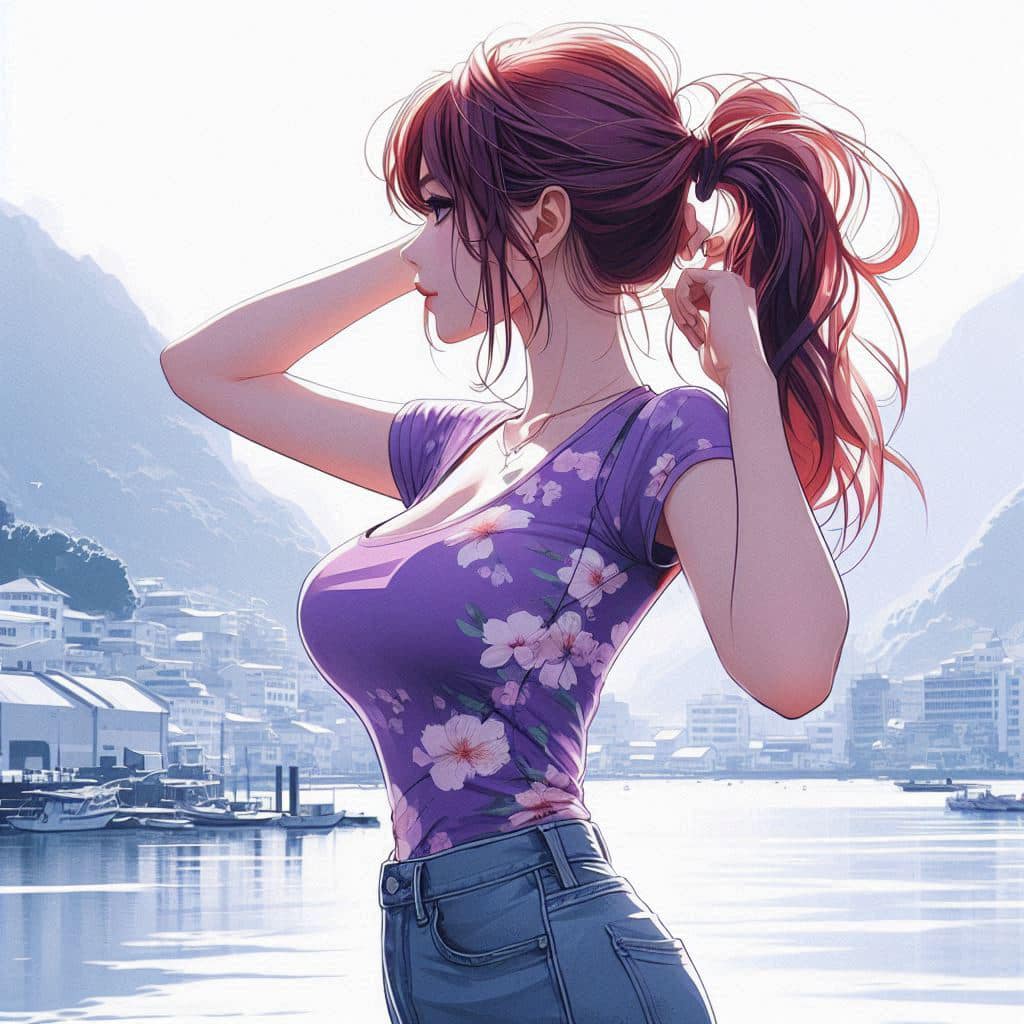I heard that lifting hair. The action of tying the ponytail will discharge. It is heartwarming.