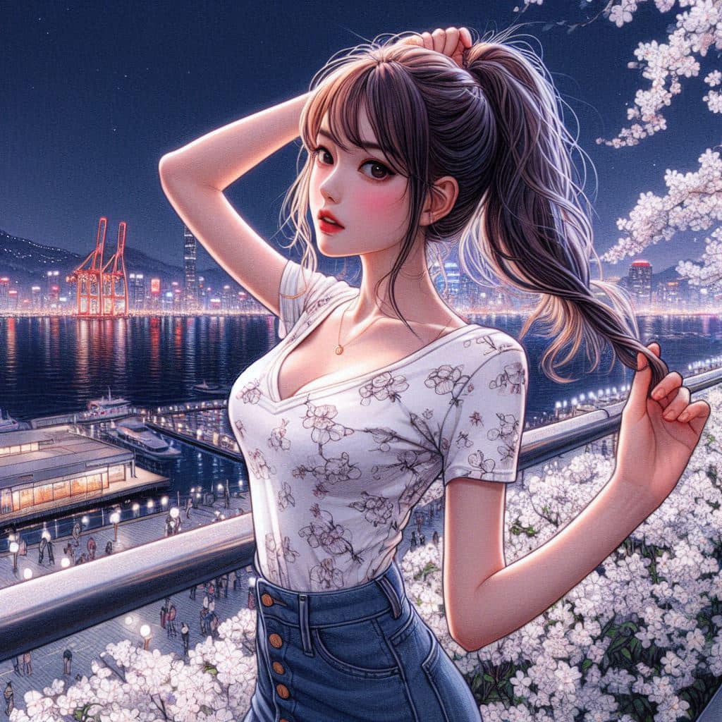I heard that lifting hair. The action of tying the ponytail will discharge. It is heartwarming.