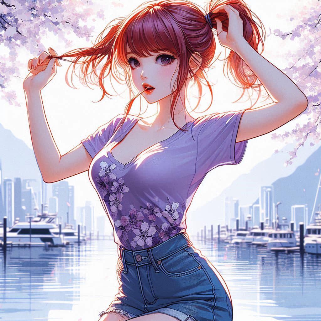 I heard that lifting hair. The action of tying the ponytail will discharge. It is heartwarming.