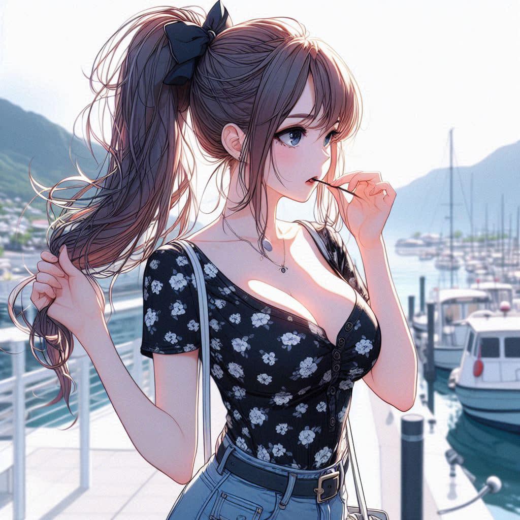 I heard that lifting hair. The action of tying the ponytail will discharge. It is heartwarming.