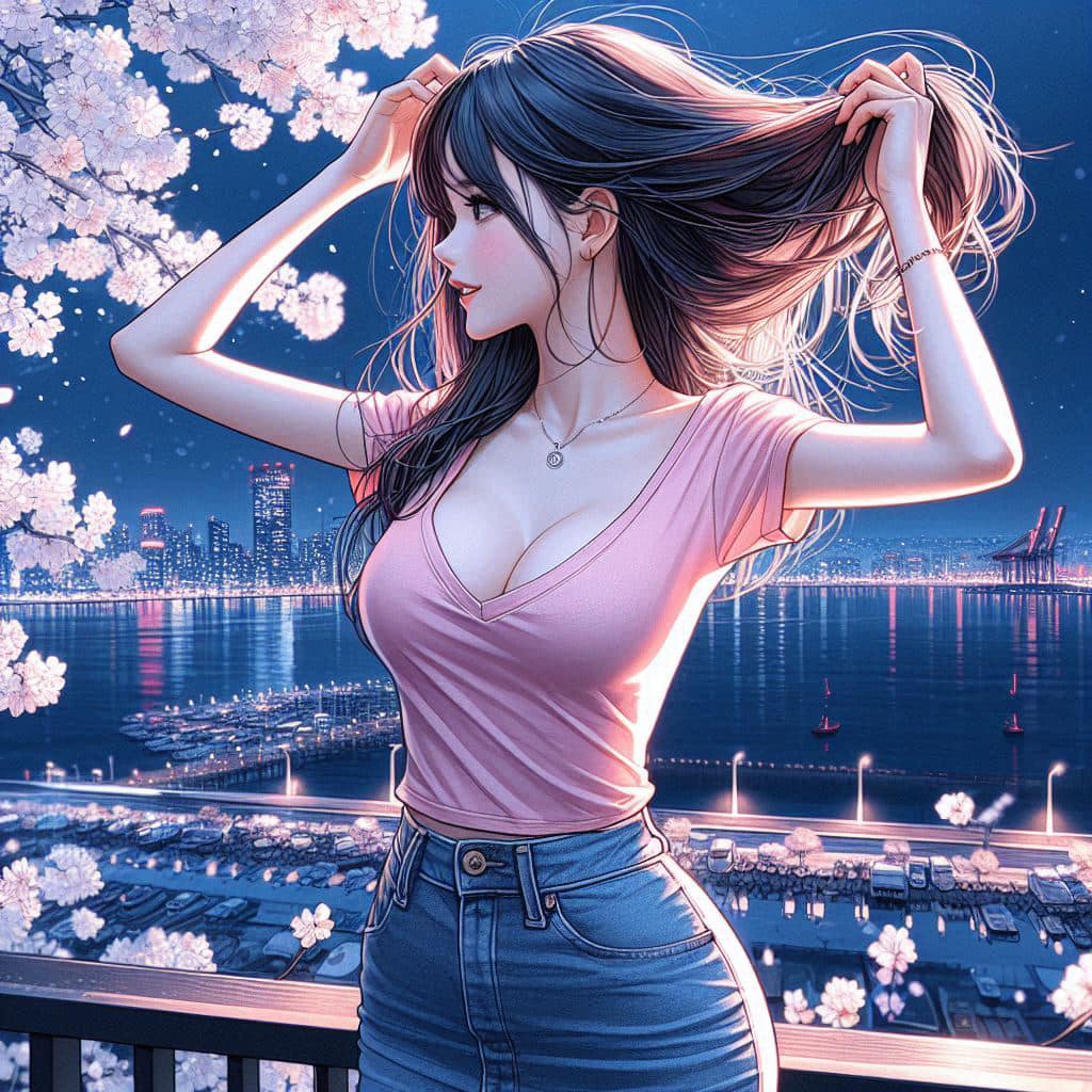 I heard that lifting hair. The action of tying the ponytail will discharge. It is heartwarming.