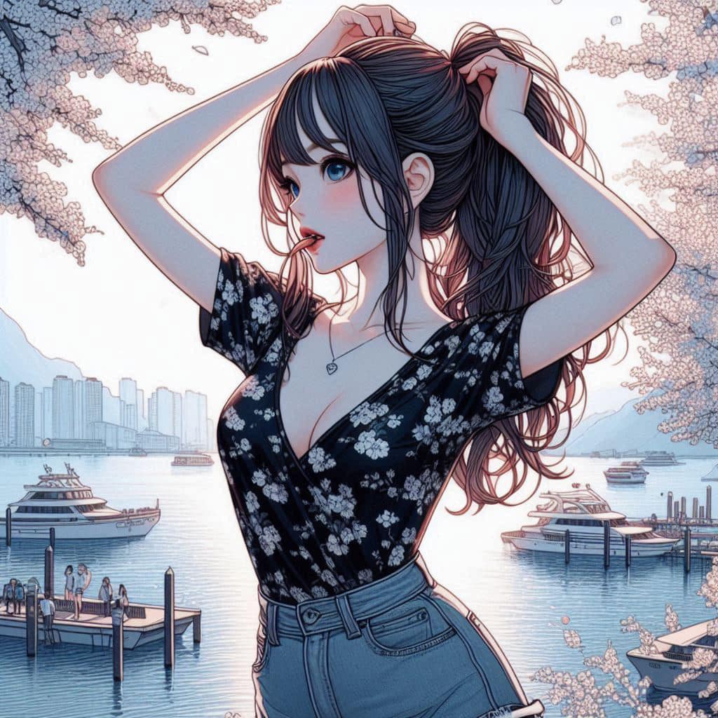 I heard that lifting hair. The action of tying the ponytail will discharge. It is heartwarming.