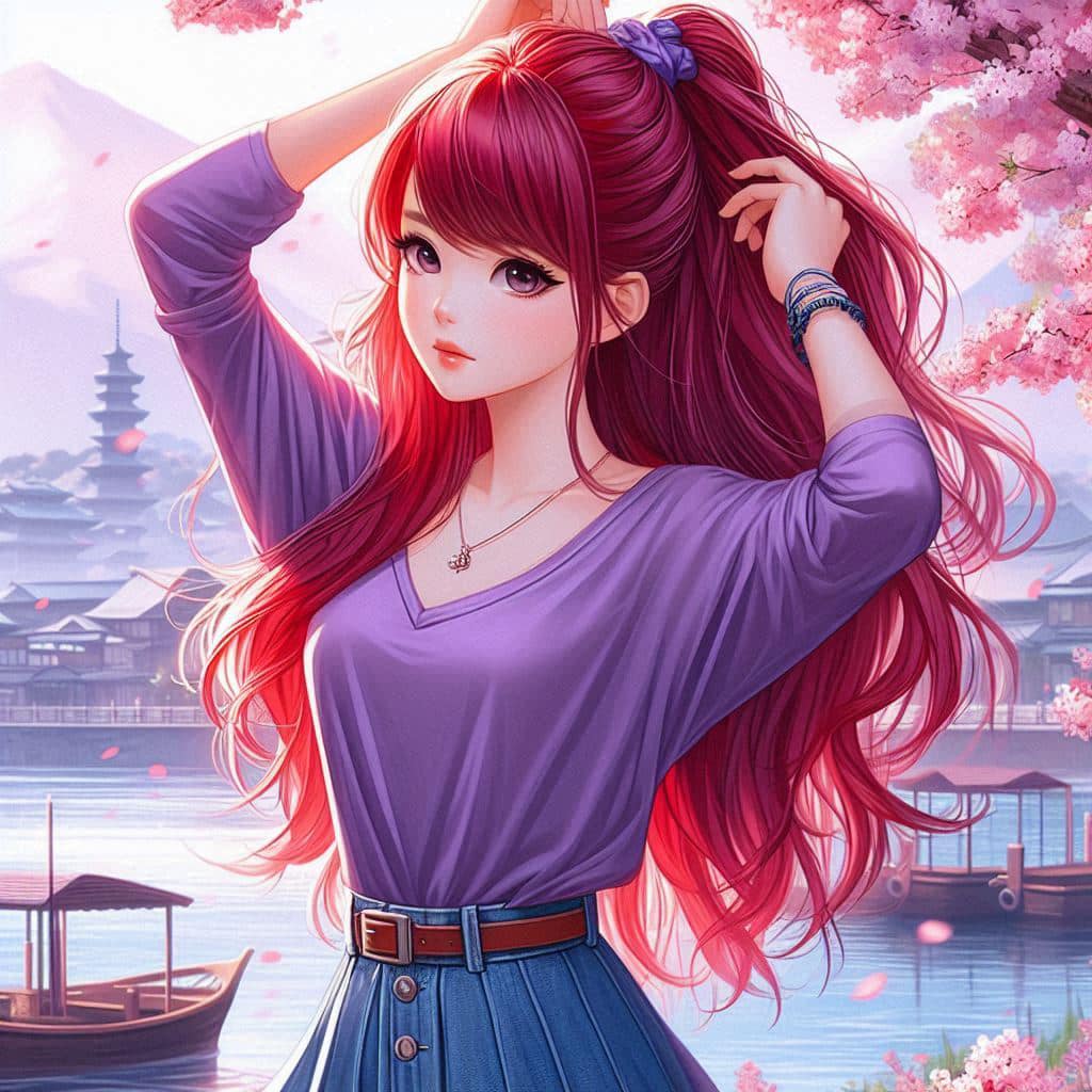 I heard that lifting hair. The action of tying the ponytail will discharge. It is heartwarming.