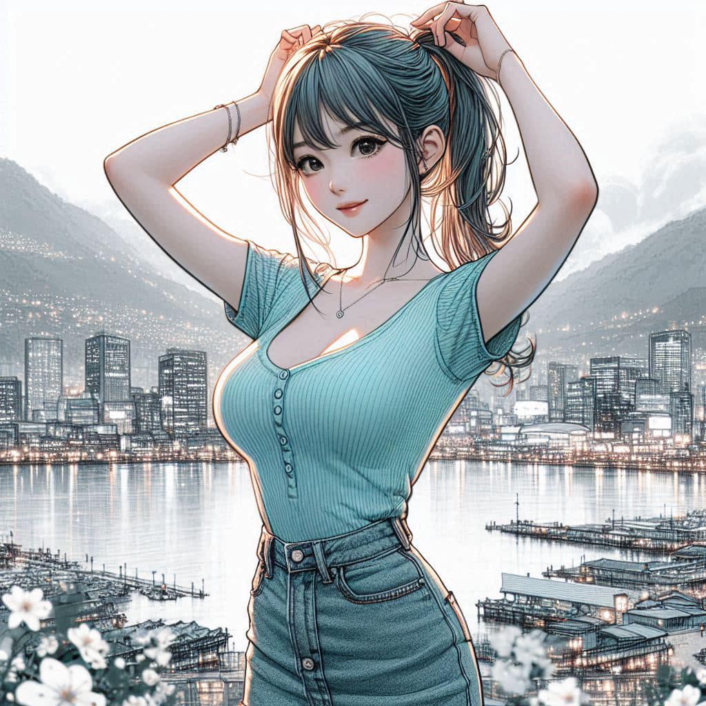 I heard that lifting hair. The action of tying the ponytail will discharge. It is heartwarming.