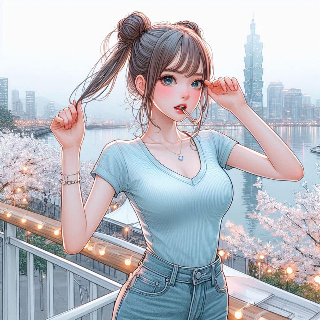 I heard that lifting hair. The action of tying the ponytail will discharge. It is heartwarming.