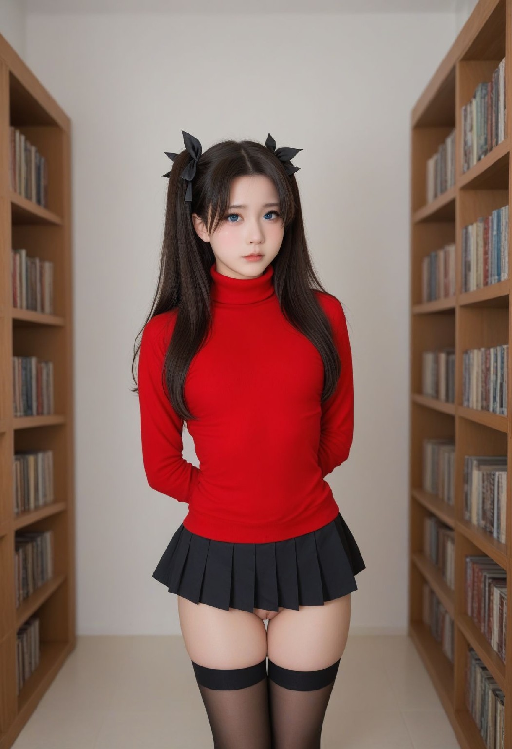 紅色毛衣