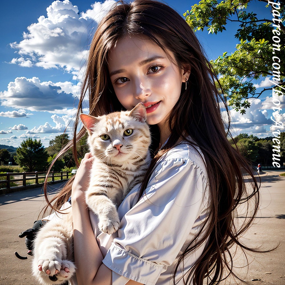 ★PATREON★ - Event Sfw Lovely Ash With The Cat