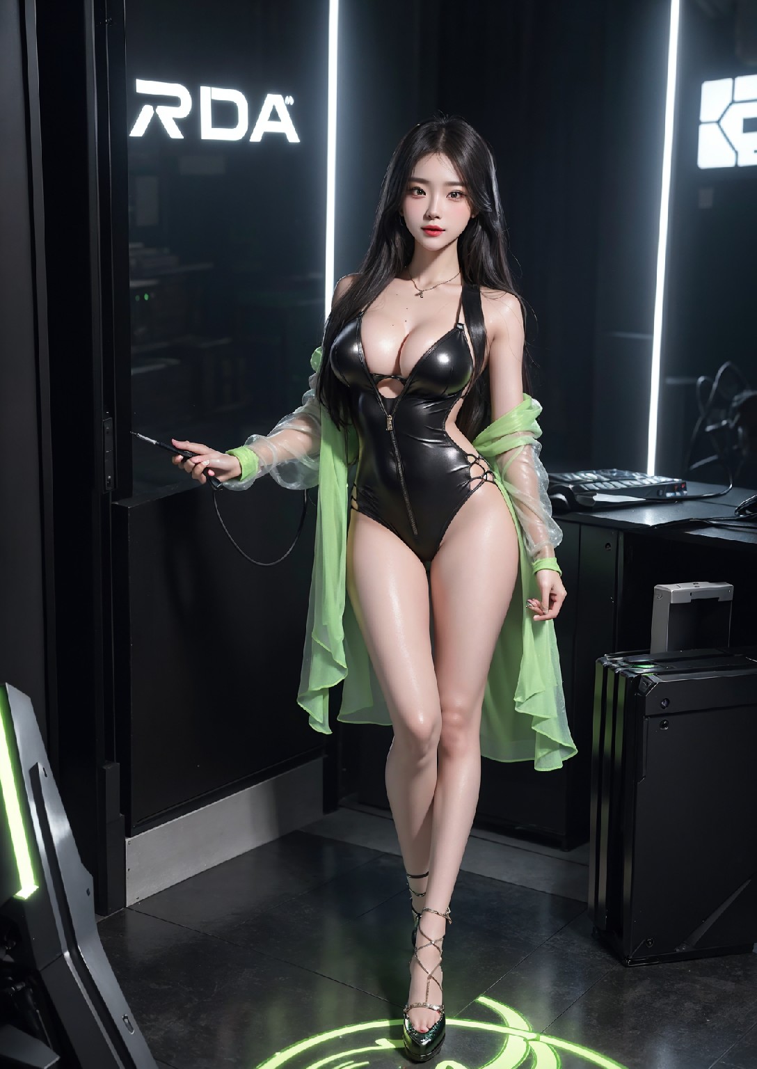 Computex Nvidia AI 女孩2