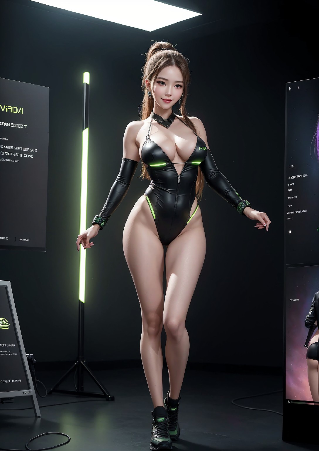 Computex Nvidia AI 女孩2