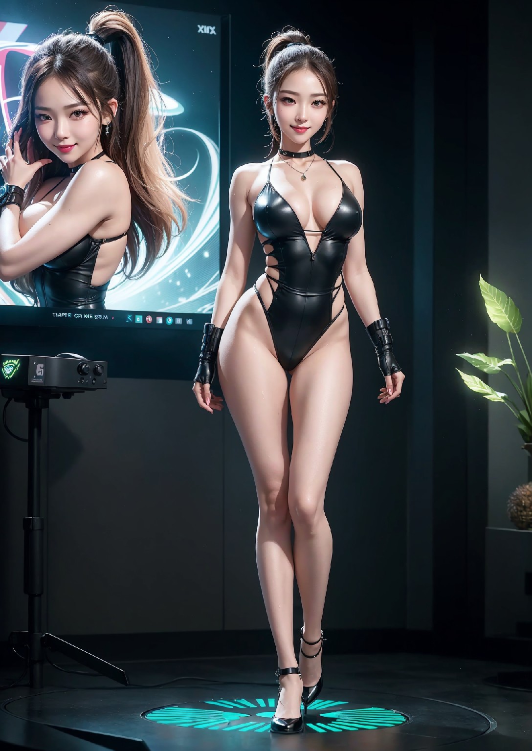 Computex Nvidia AI 女孩2
