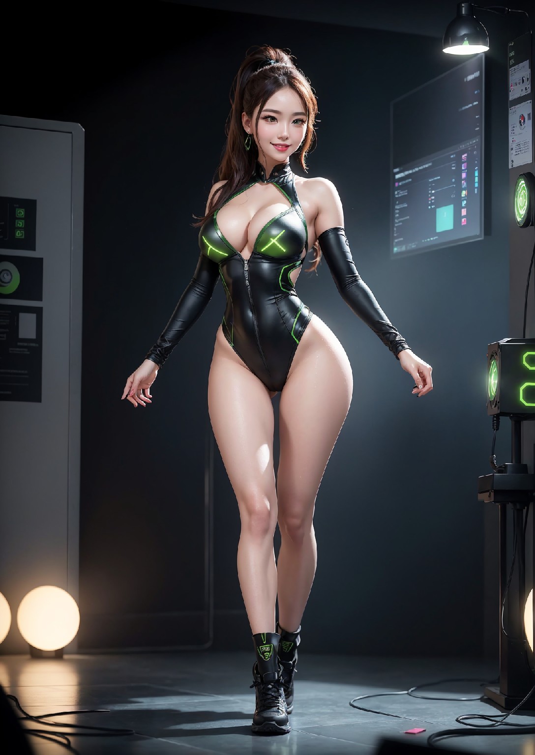 Computex Nvidia AI 女孩2