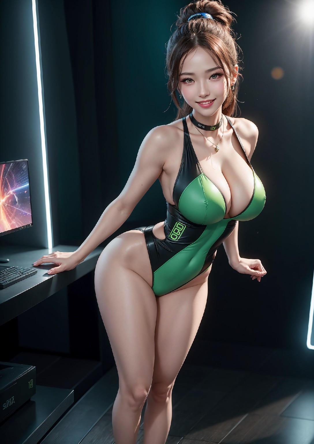 Computex Nvidia AI 女孩2