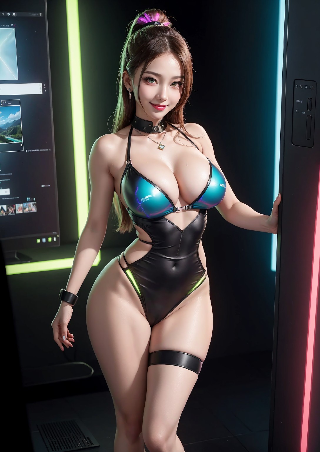 Computex Nvidia AI 女孩2