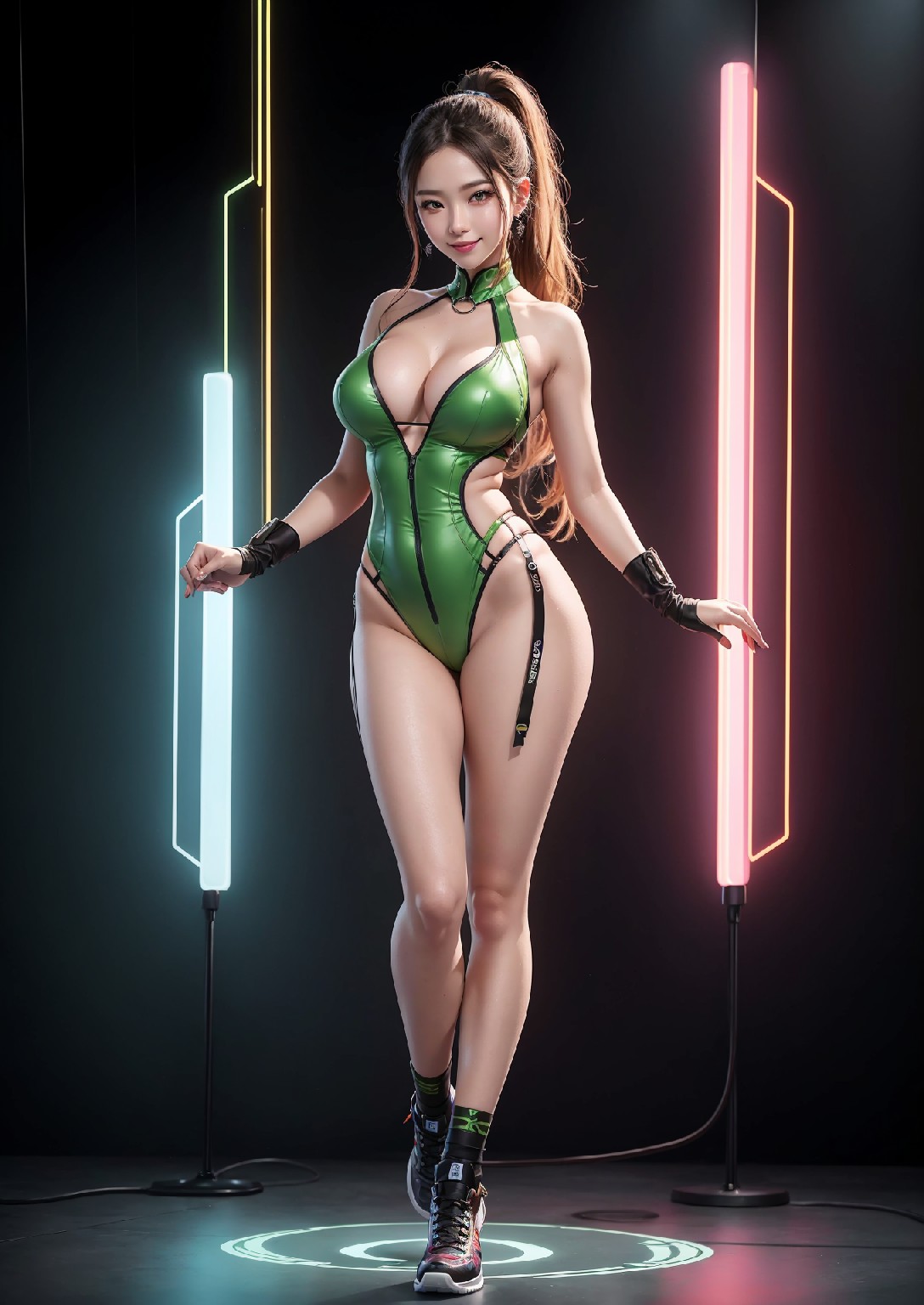 Computex Nvidia AI 女孩2