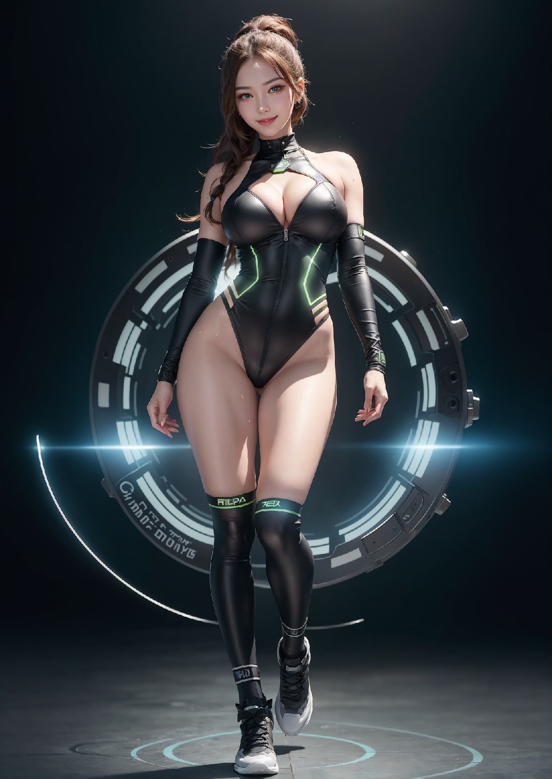 Computex Nvidia AI 女孩2