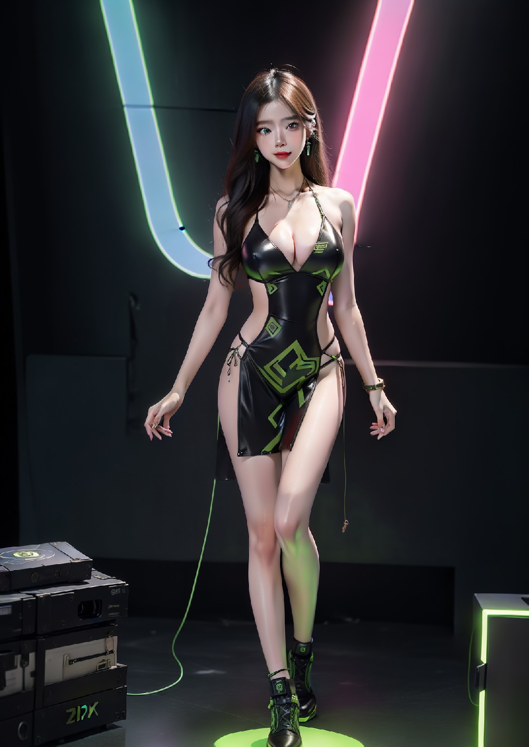 Computex Nvidia AI 女孩2
