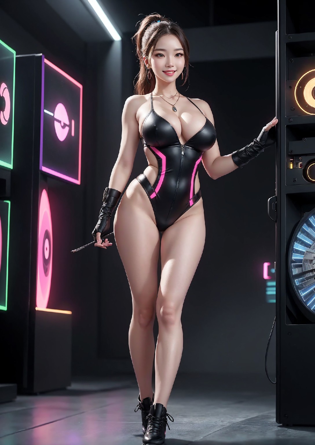 Computex Nvidia AI 女孩2